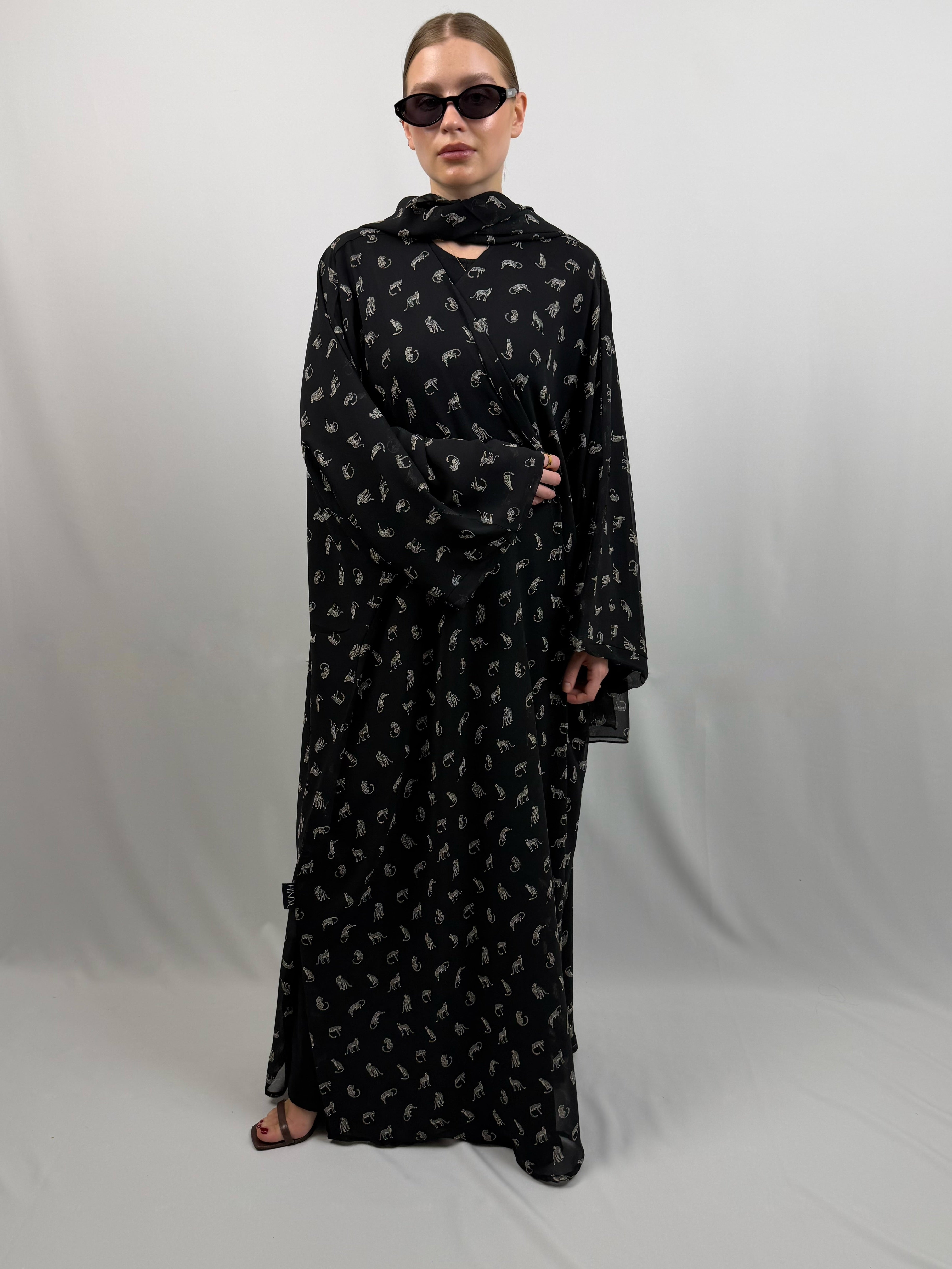 Leopard Flow Abaya 🐆