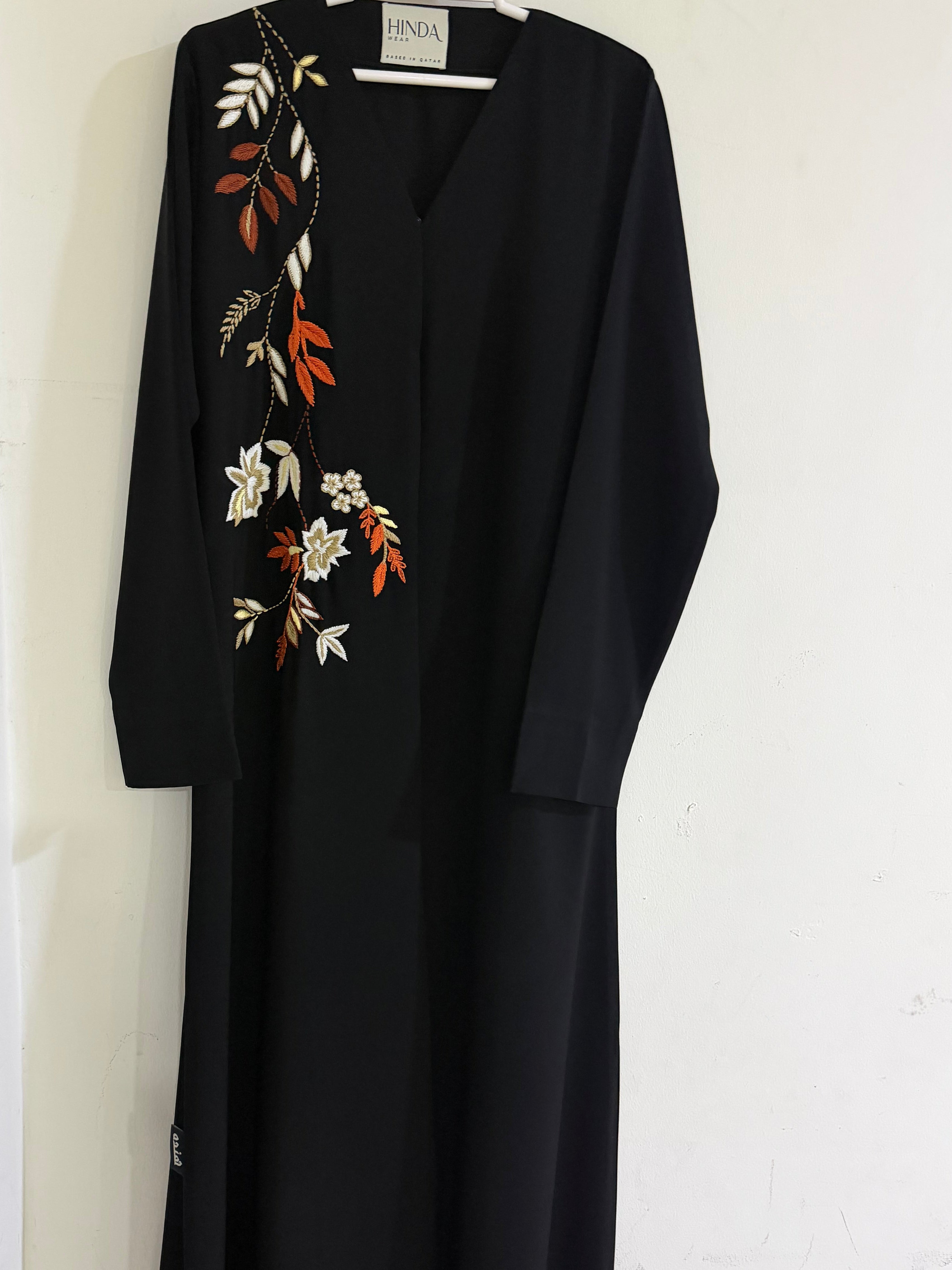 Midnight Flora Abaya