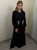 Pink Bird Abaya