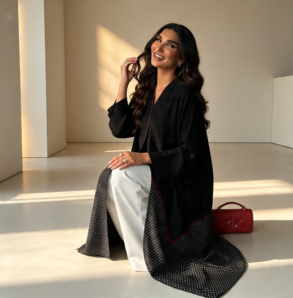 Polka Abaya