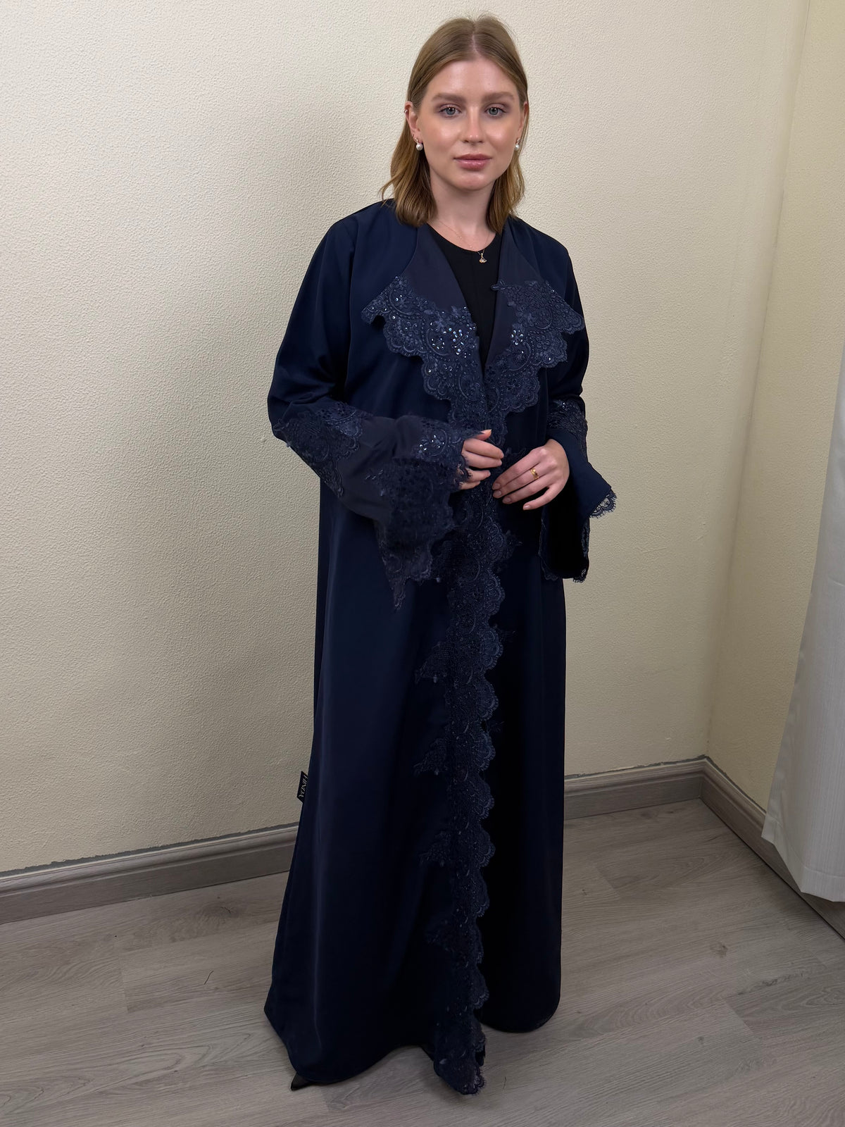 Navy Sparkle Abaya