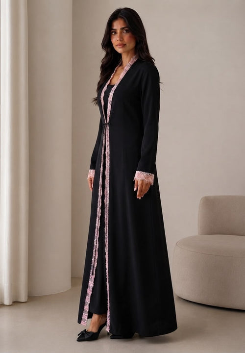 Barbiecore Blush Abaya