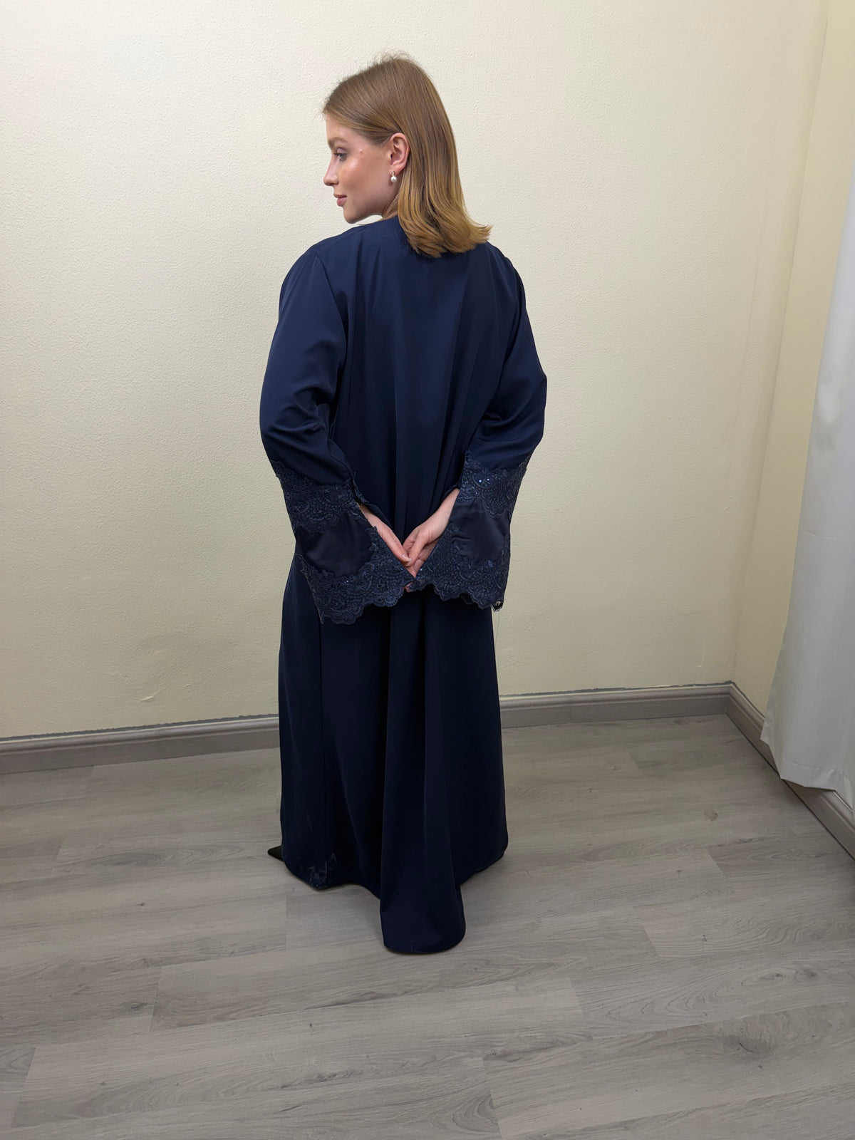 Navy Sparkle Abaya