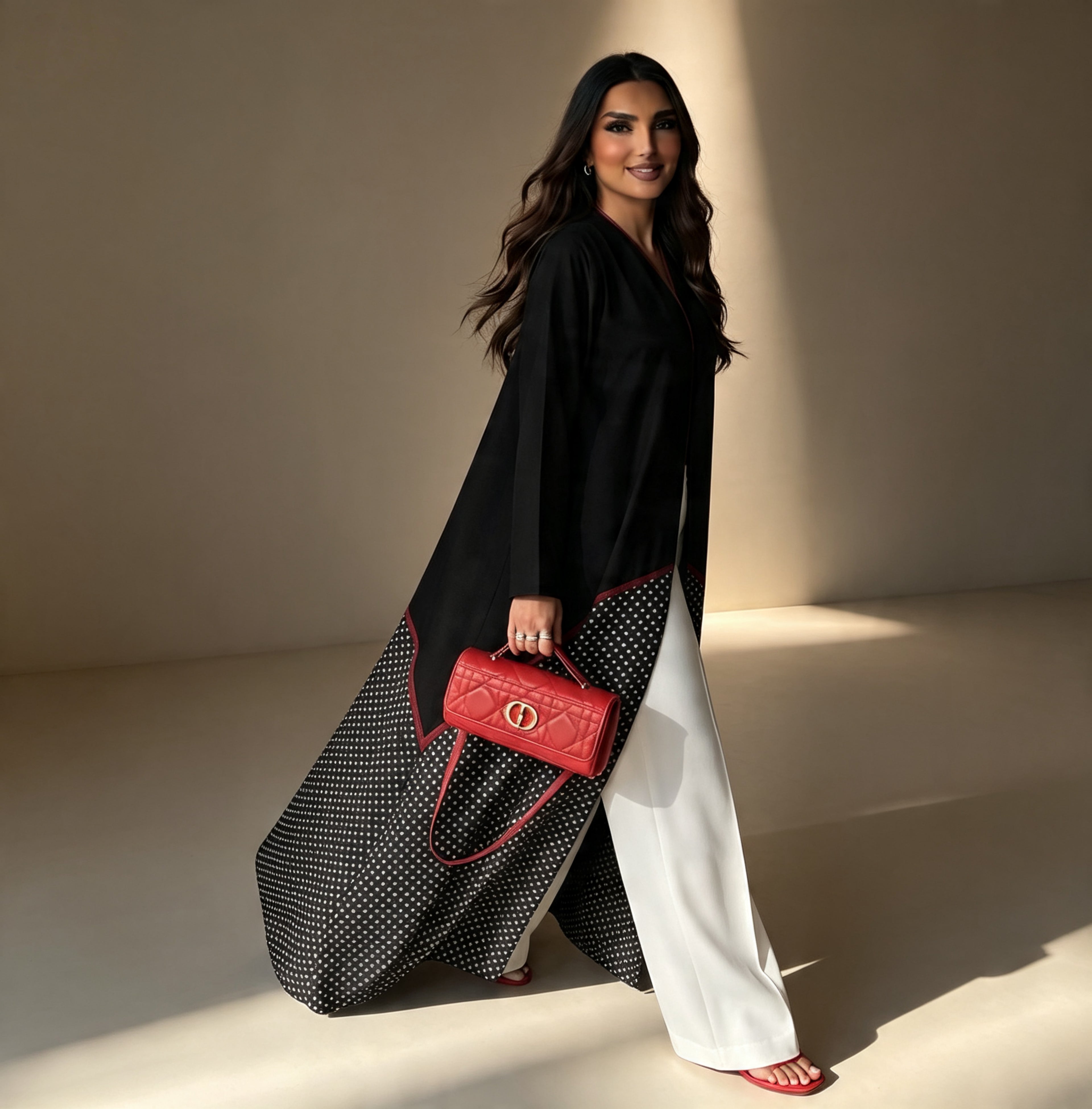 Polka Abaya