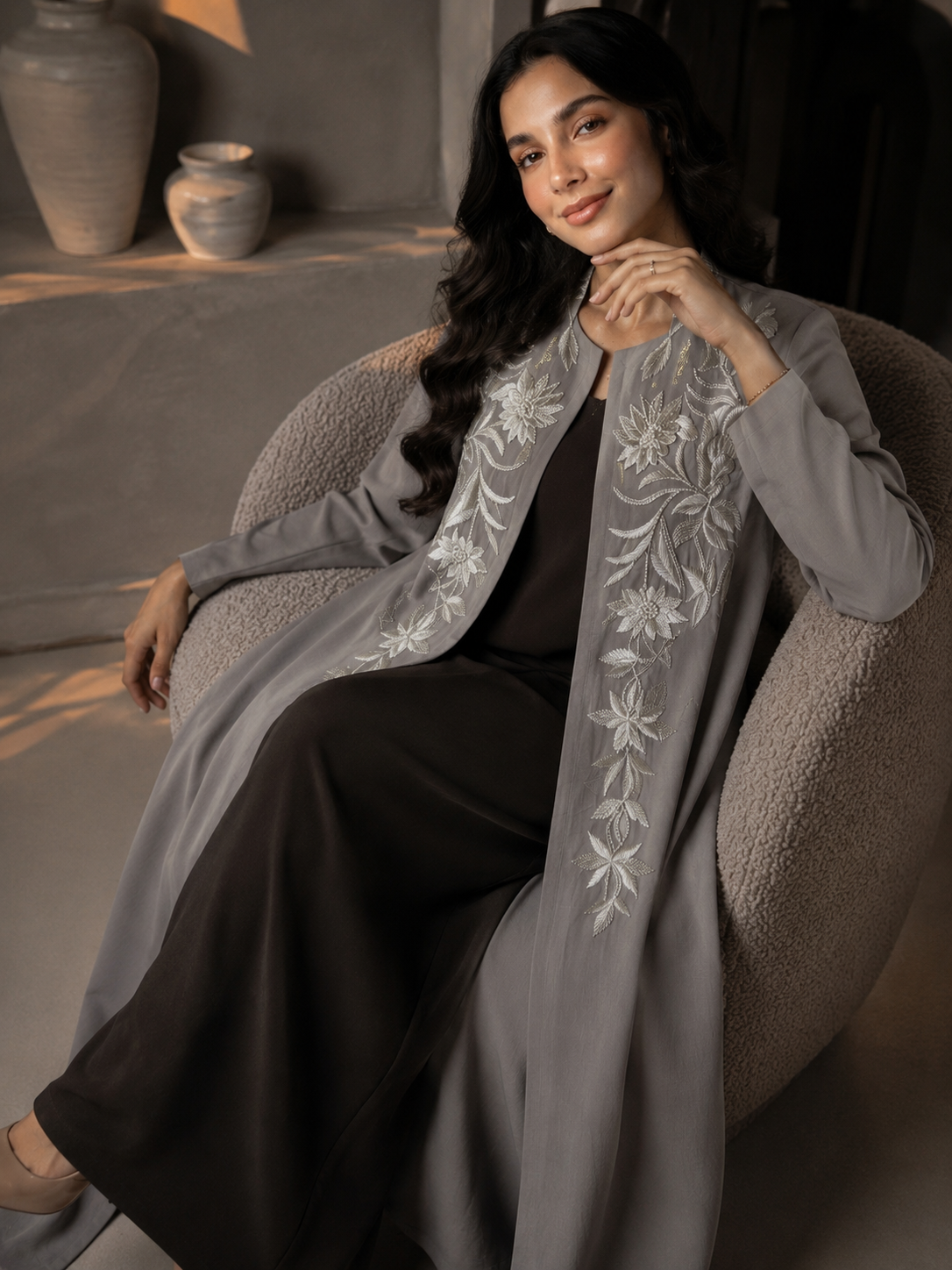 Fleura Thread Abaya