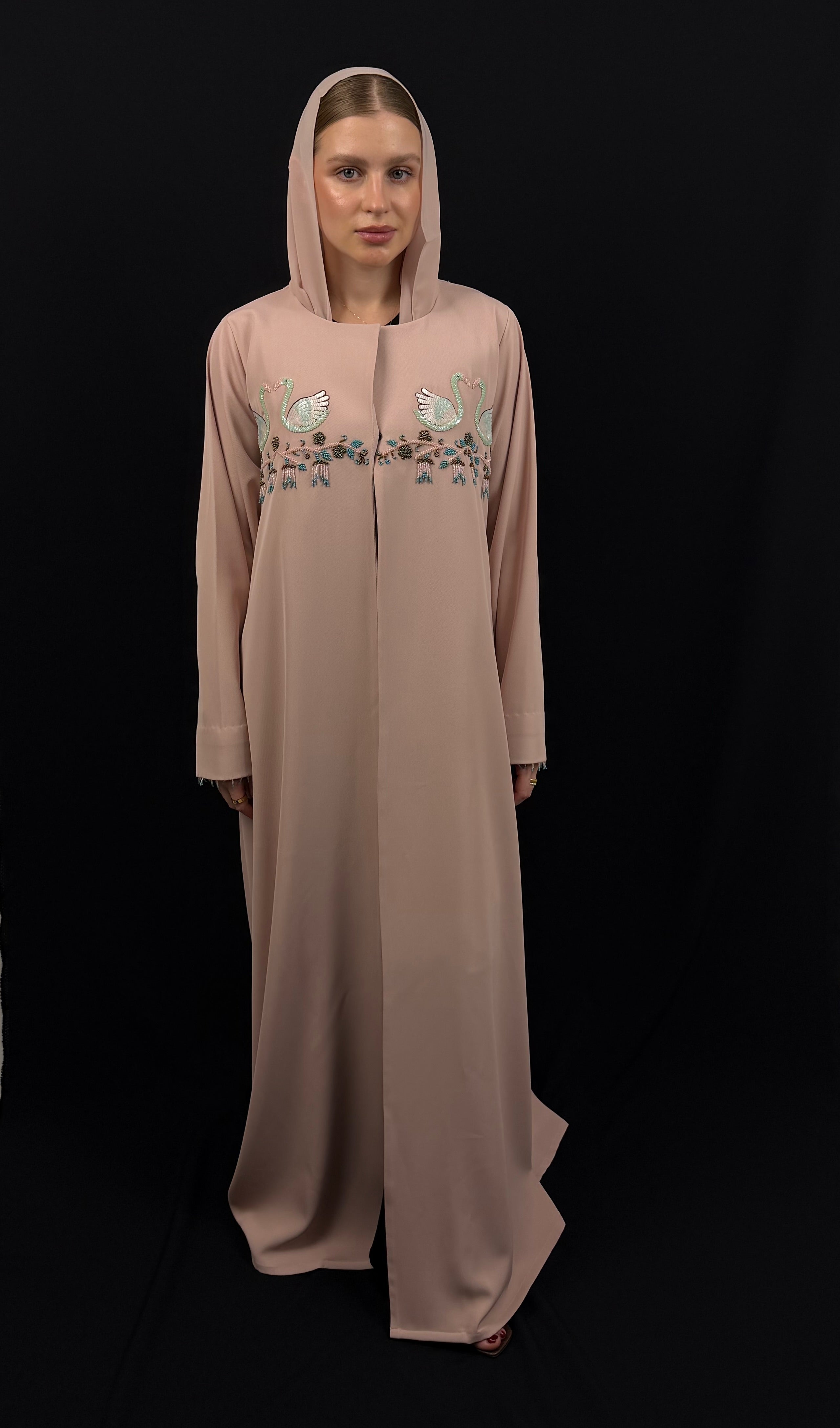 Swan Heart Abaya