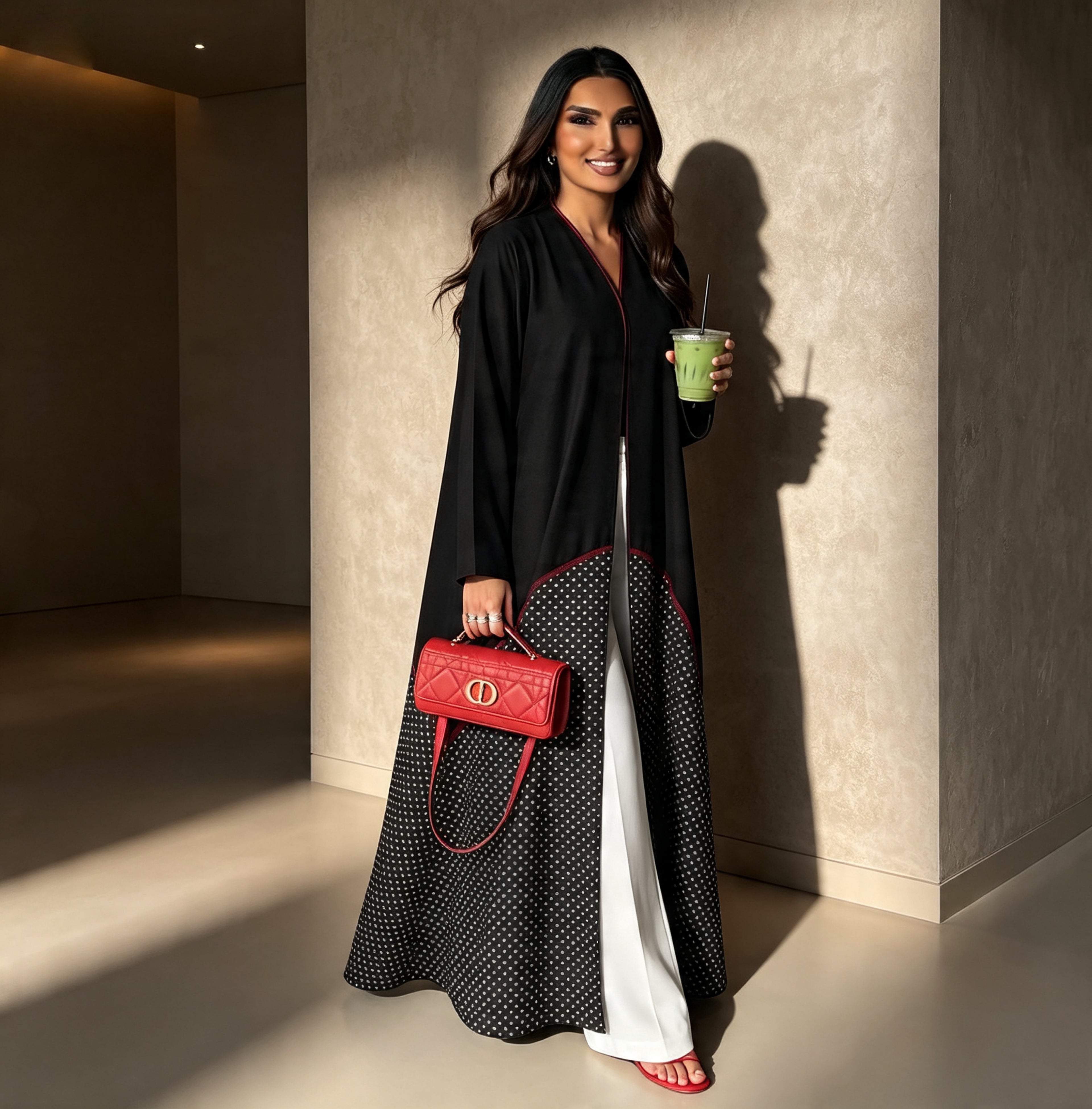 Polka Abaya