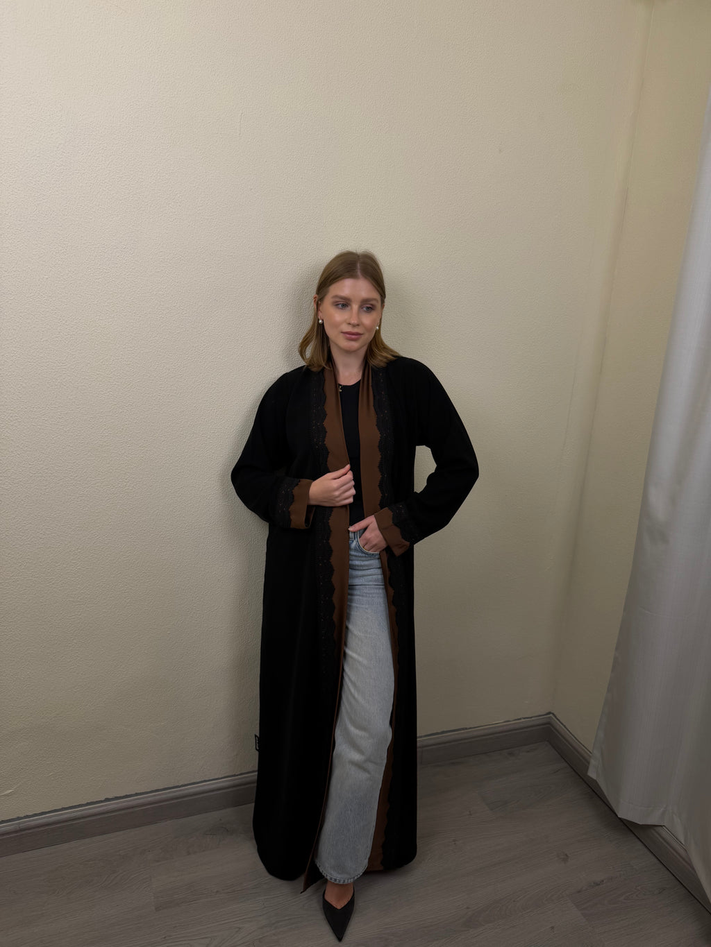 Mocha Lace Abaya