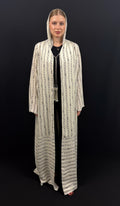 Chiffon Contrast Abaya