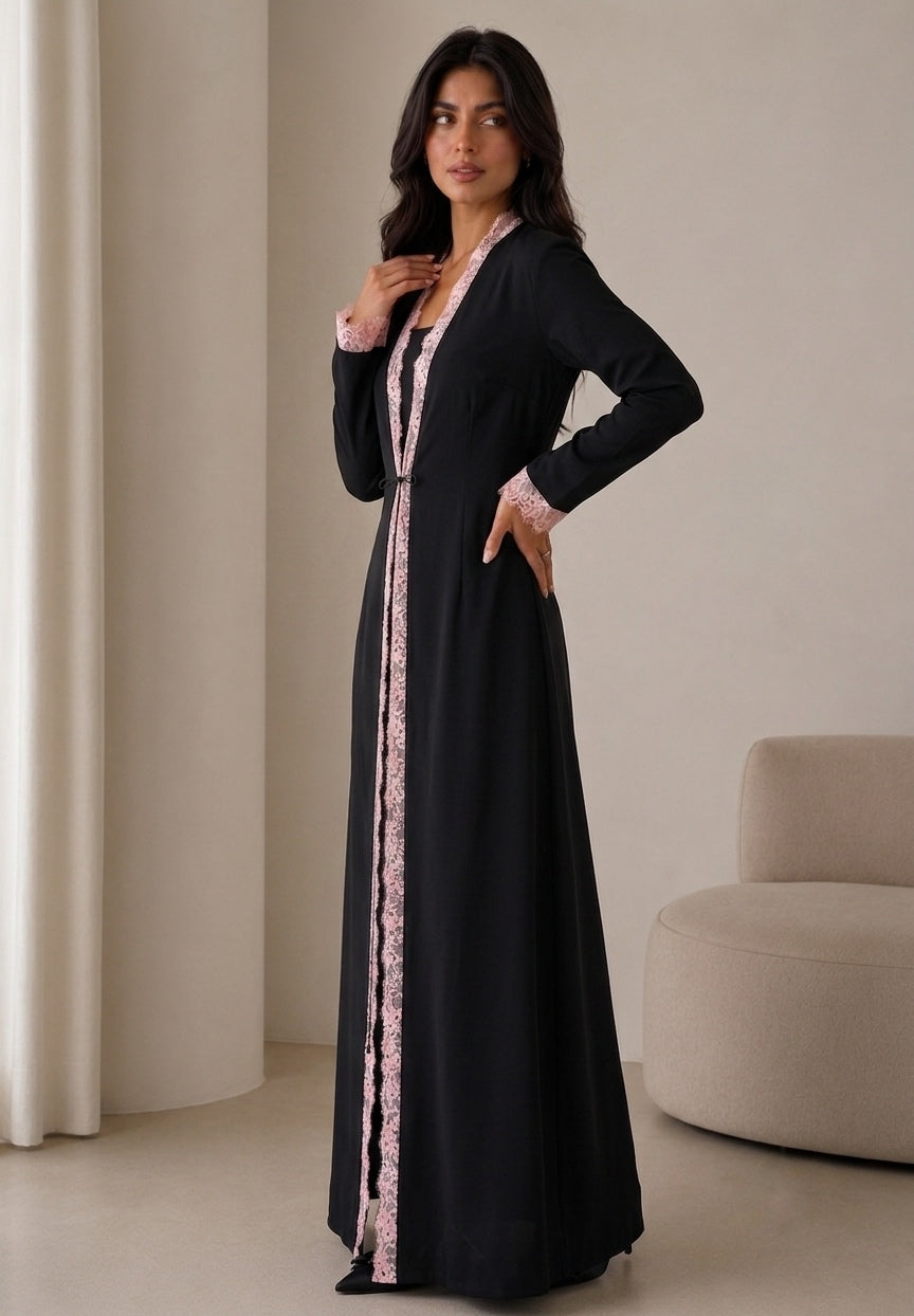 Barbiecore Blush Abaya