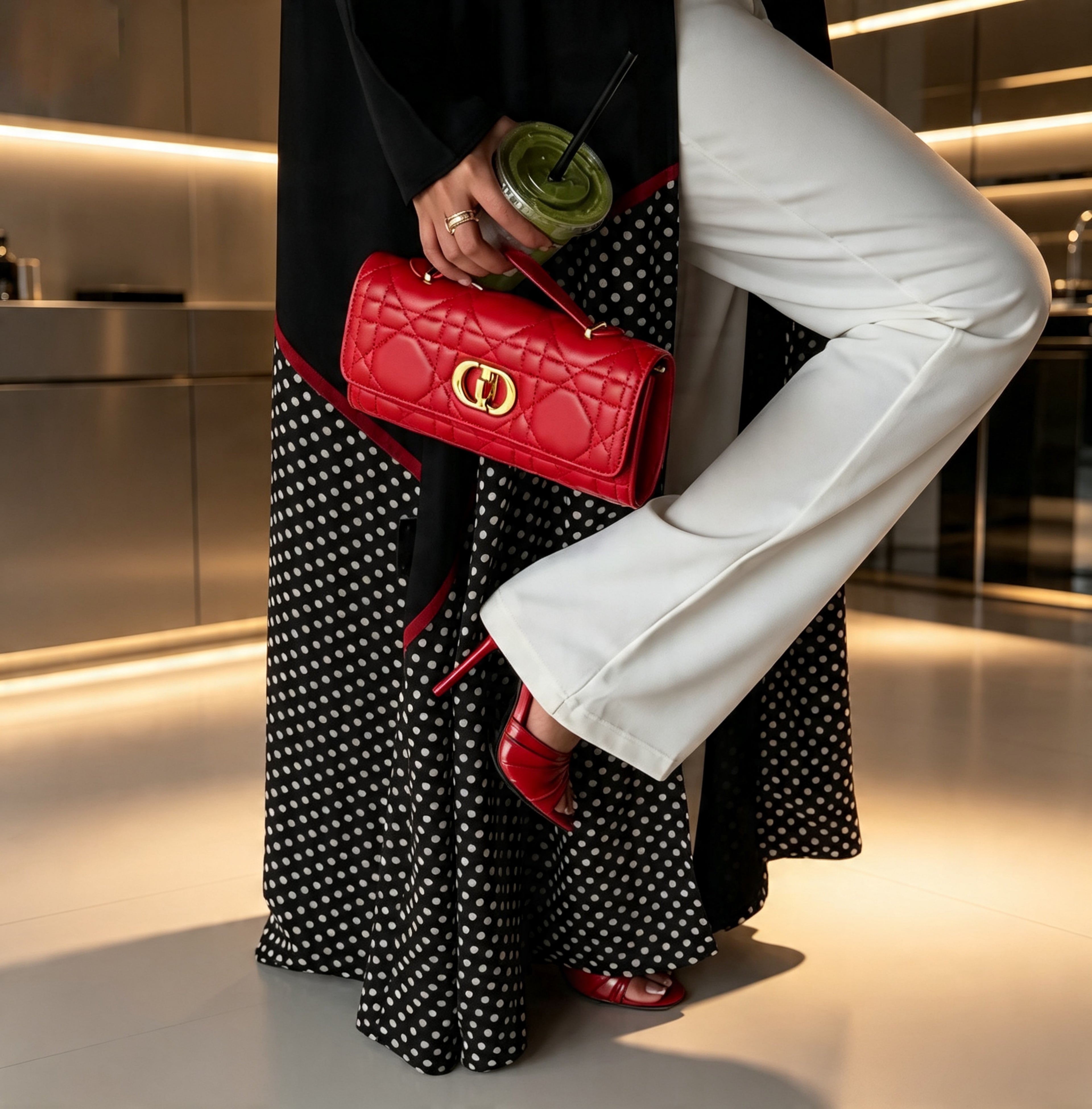 Polka Abaya