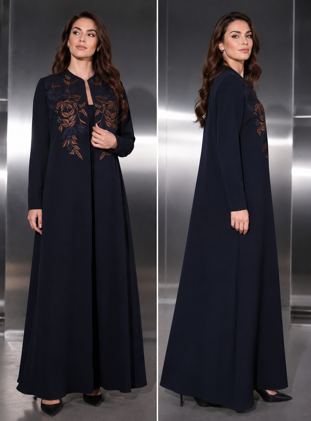 Copper Leaf Abaya