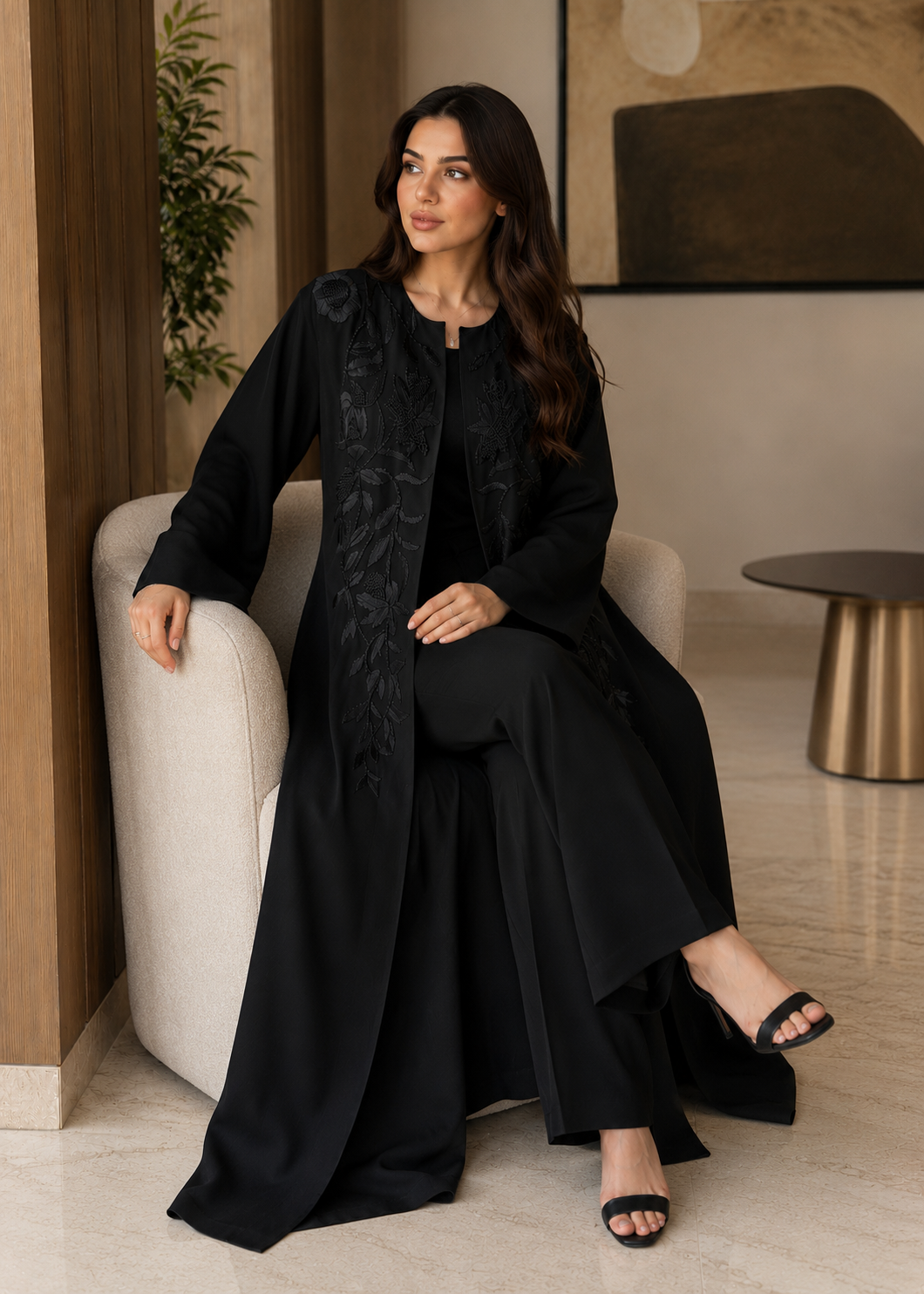Fleura Thread Abaya