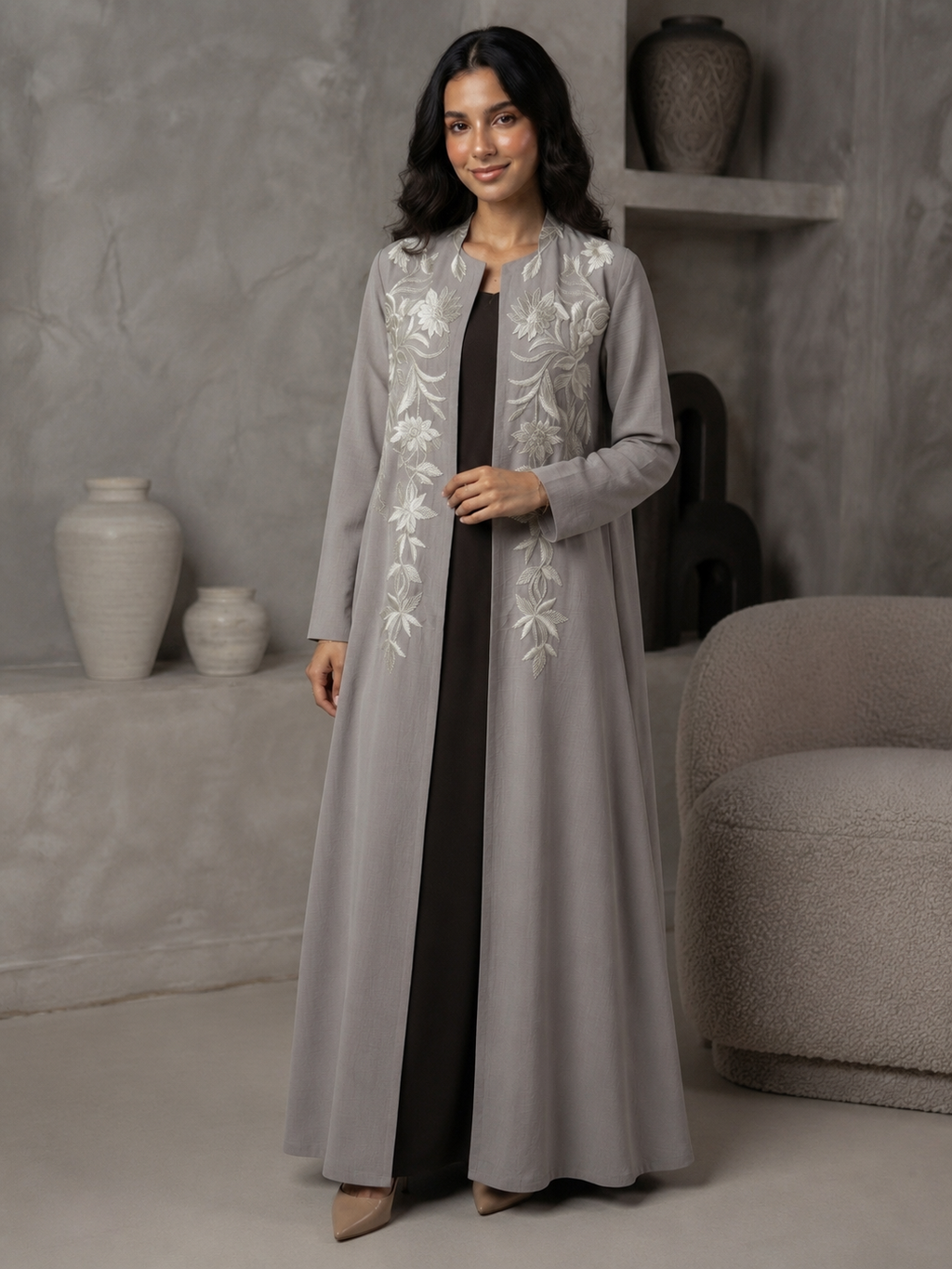 Fleura Thread Abaya