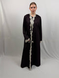 Purple Lace Abaya