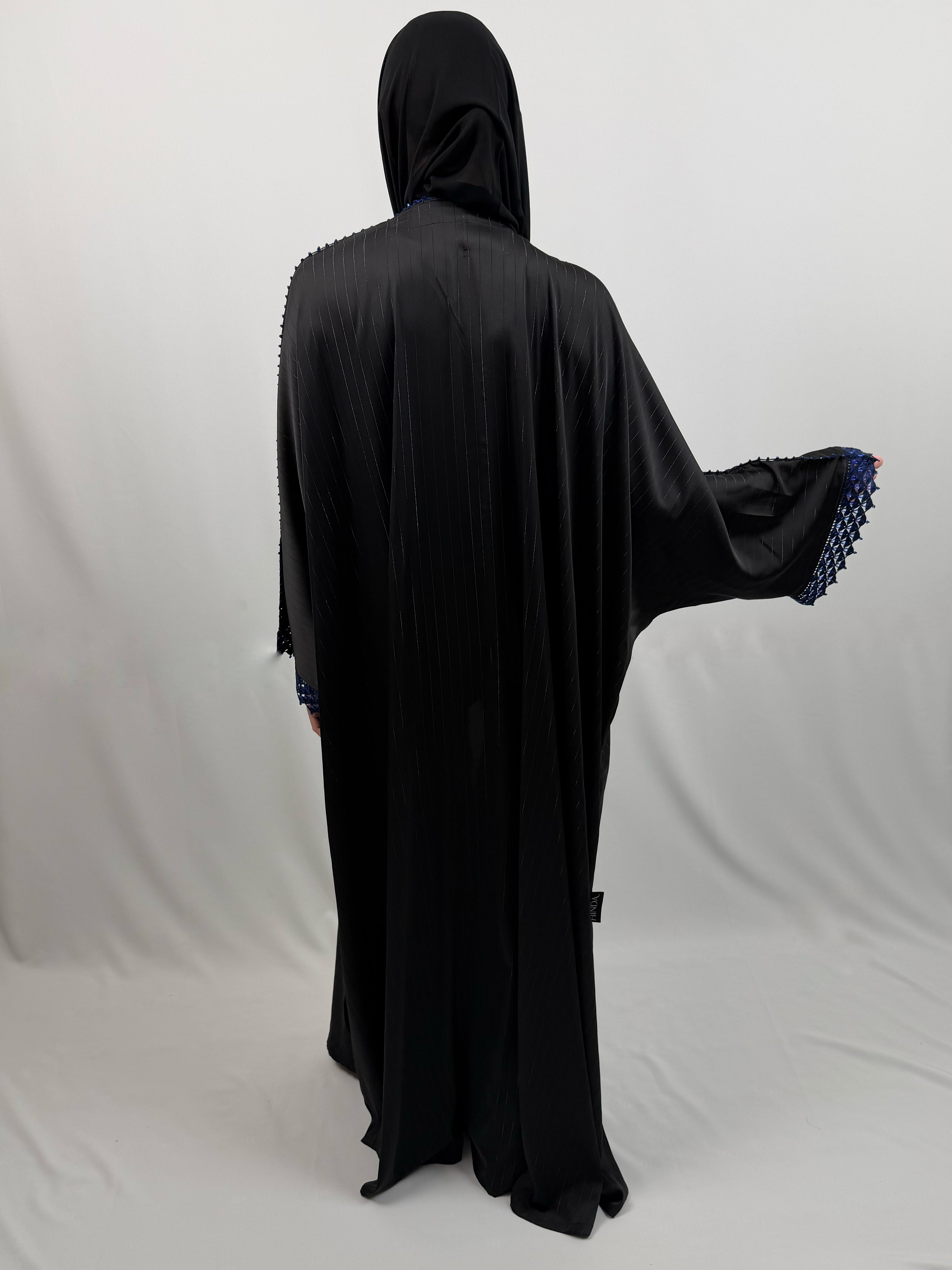 Plum Crochet Abaya