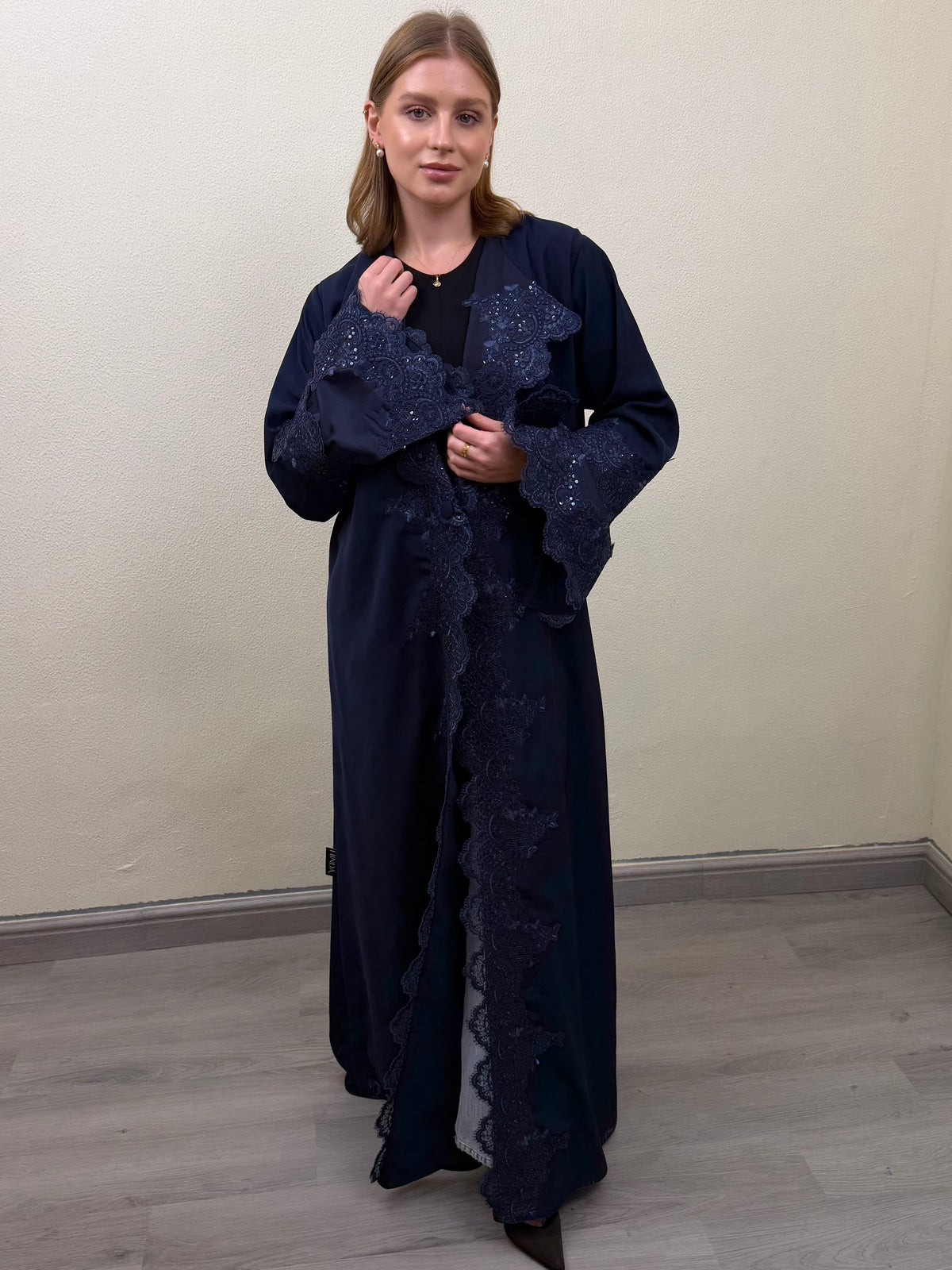 Navy Sparkle Abaya