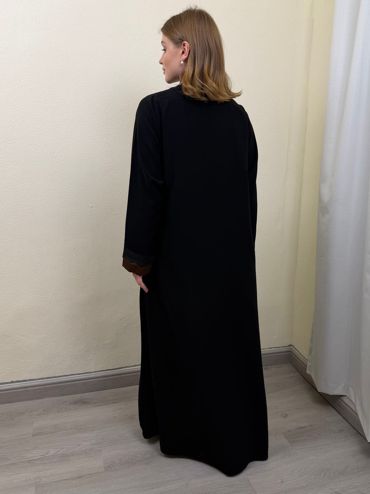 Mocha Lace Abaya
