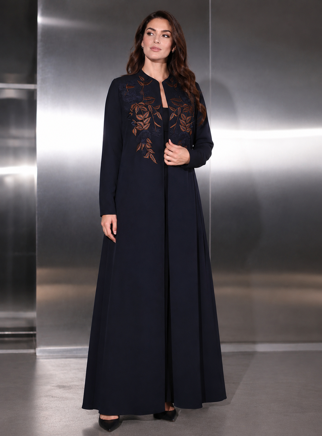 Copper Leaf Abaya