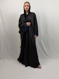 Plum Crochet Abaya