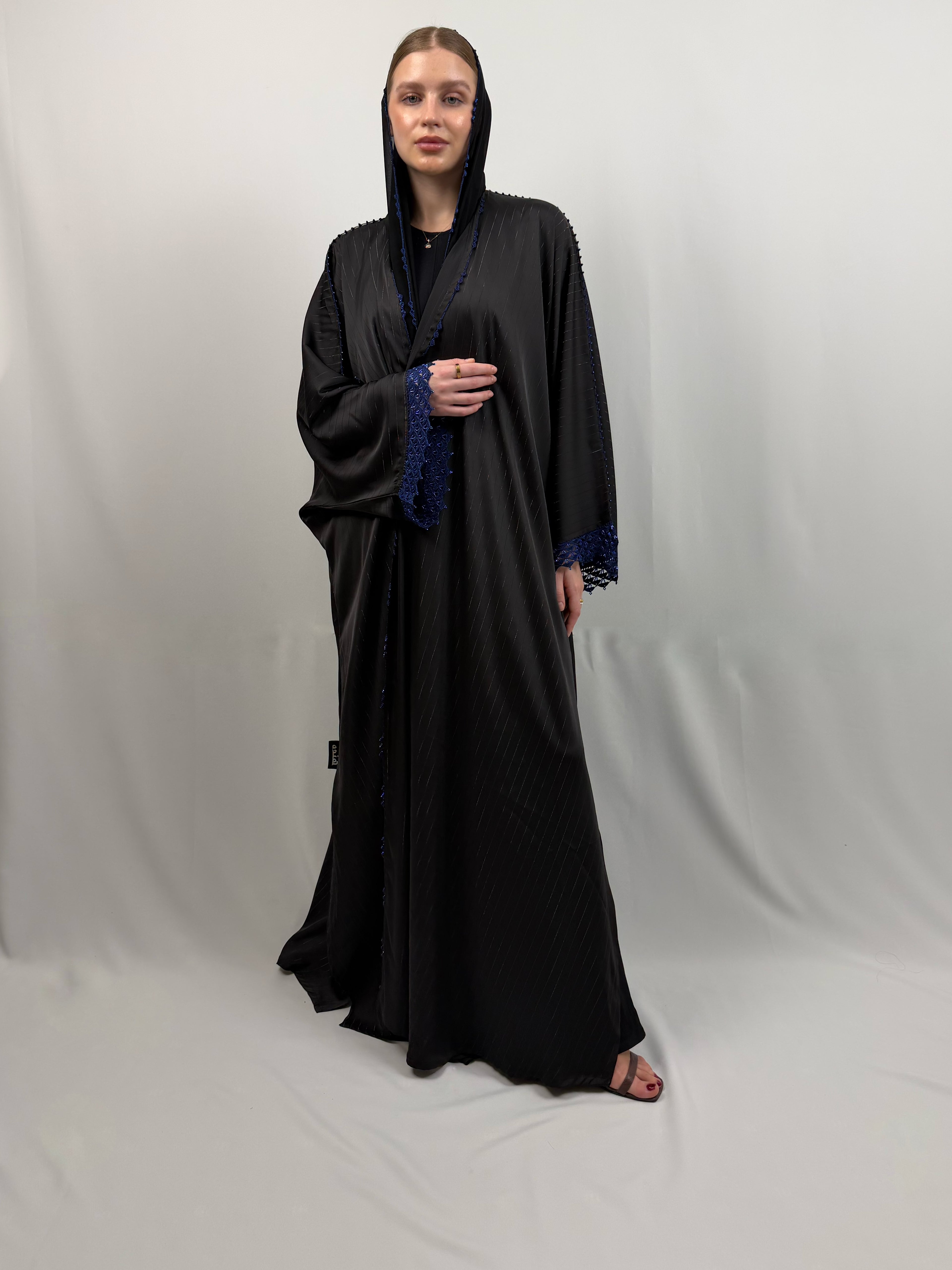 Plum Crochet Abaya