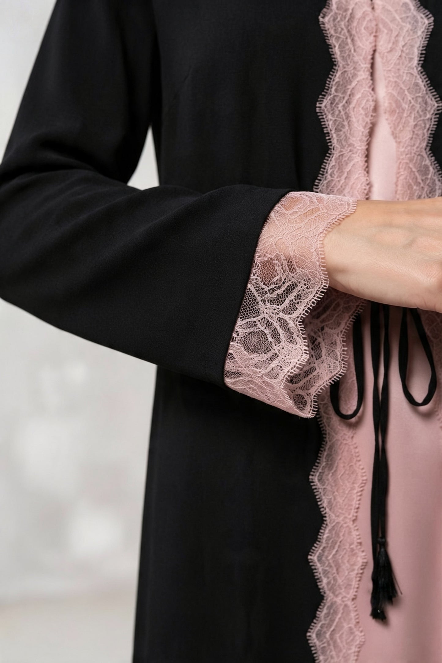 Barbiecore Blush Abaya