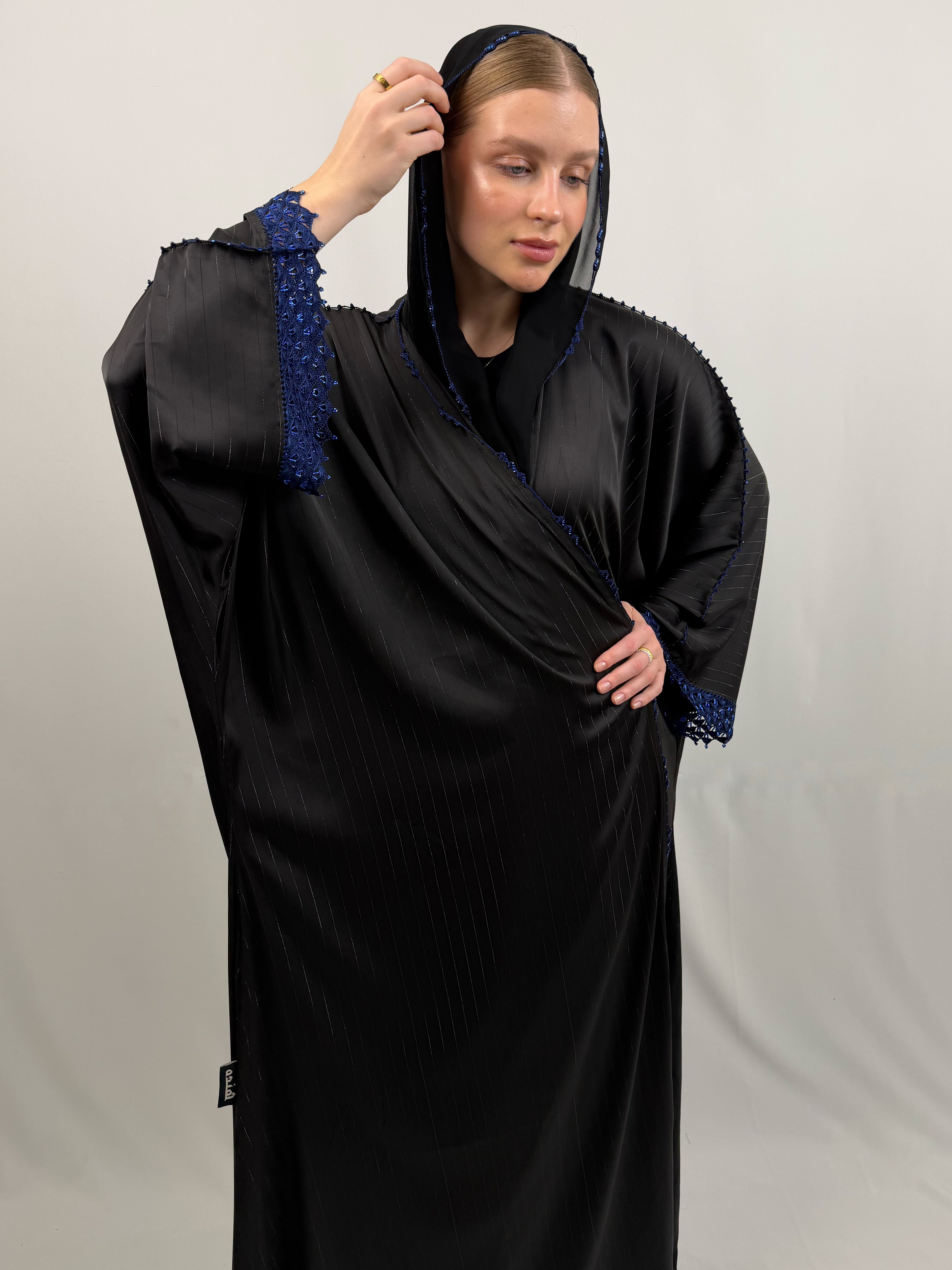 Plum Crochet Abaya