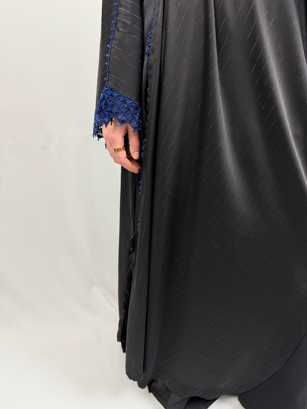 Plum Crochet Abaya